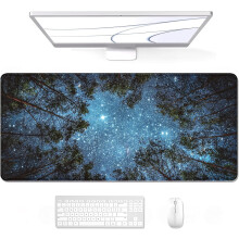 XL Gamer asztali matrac 31.5x11.8", Vízálló, Varrott szélek, Csúszásmentes, Csendes Éjszakai Égbolt Kialakítás