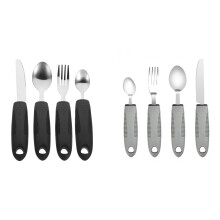 8Pcs Adaptive Utensils for Hand Tremors, Easy-Grip & Weighted, Compatible with Parkinson's Needs