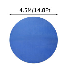 Japceit Solar Pool Cover for Round & Metal Frame Pools – Insulates, Reduces Evaporation, Keeps Debris Out, Lowers Chemical Use