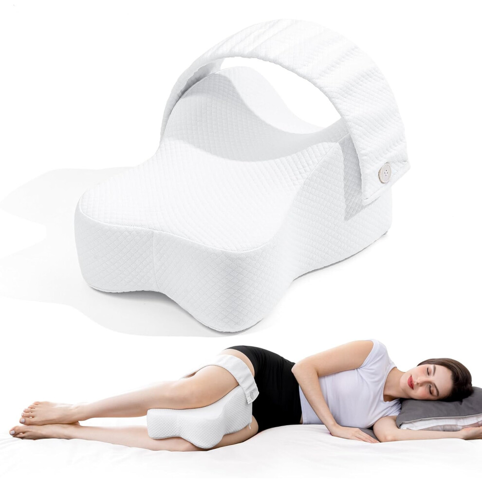 Knee Pillow for Side Sleepers with Spine Alignment Support
