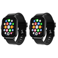 Montre connectée pour hommes et femmes, écran 1,7 pouce, Bluetooth, appels