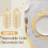Gold Foil Mesh Placemats 13 Inch 50 Pack 1
