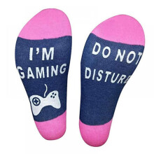 Lot de 2 paires de chaussettes « Ne pas déranger, je joue », chaussettes de jeu originales et amusantes, cadeau pour ados, hommes, gamers,