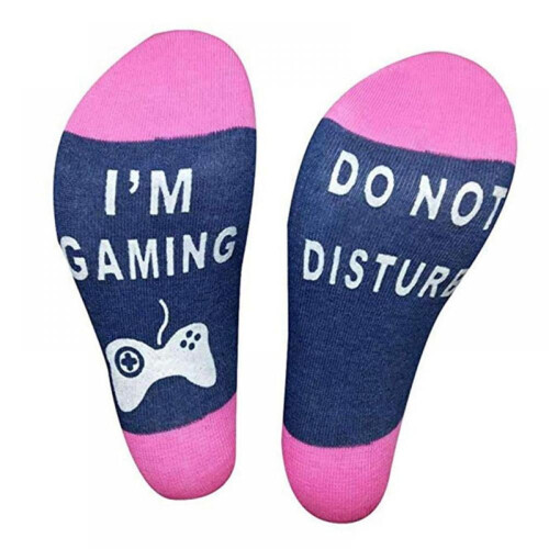 2 ζευγάρια κάλτσες "Μην ενοχλείτε, είμαι gaming", κάλτσες gaming, αστεία και πρωτότυπα