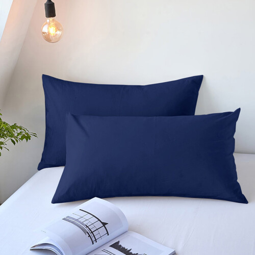 Cooling Pillowcase Navy 19x29in 2 Pack