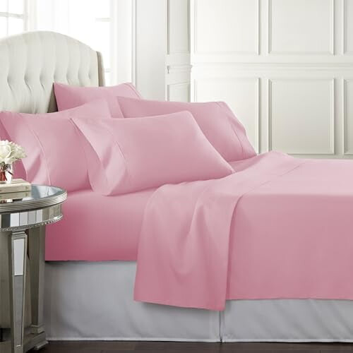 Cal King Microfiber Sheet Set with Deep Pockets
