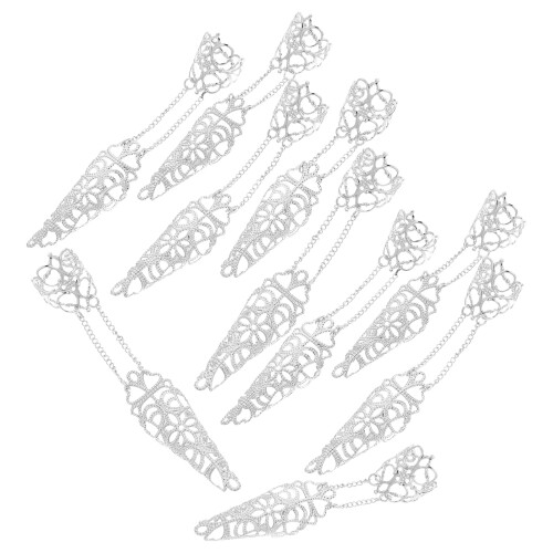 20St Ijzeren Vingerklem Ringen , Gothic Dansaccessoires 1
