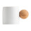 Ceramic Mug with Wooden Handle, 12 oz, Rustic White 1
