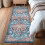 Vintage μπλε χαλί Runner 2ft x 6ft αντιολισθητικό πλενόμενο 1