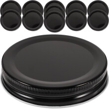12 tapas metálicas reutilizables para tarros de boca ancha