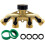 Brass 2-Way Hose Splitter 3/4" with Ball Valves 1