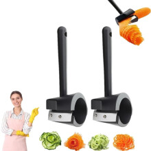 Éplucheur à légumes, coupe-carottes, trancheuse spirale 5 en 1 et outil de garniture pour pommes de terre, concombres et fruits, ustensile de