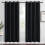 Blackout Curtains 34x60 in, 2-Pack, Silver Grommet 1