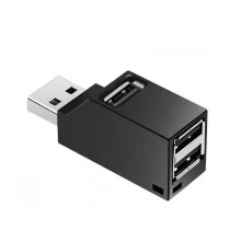 USB 3.0 hub-adapter extender – 3-poorts splitter voor pc/laptop, compatibel met USB-stick en kaartlezer, draagbare USB-expander