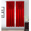 Red Window Panel with Attached Valance 42 x 84 in 1