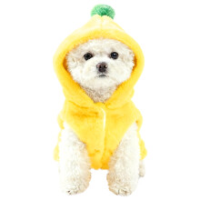 Maglione per cani in pile di corallo con foro per il guinzaglio – XL
