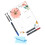 2Sets Schrijfboard Met , Multifunctioneel Desktop Whiteboard 3