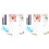 2Sets Schrijfboard Met , Multifunctioneel Desktop Whiteboard 4