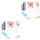 2Sets Schrijfboard Met , Multifunctioneel Desktop Whiteboard 5