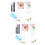 2Sets Schrijfboard Met , Multifunctioneel Desktop Whiteboard 9