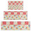 Floral Kitchen Rug Set of 3 – Non-Slip, Washable, 1