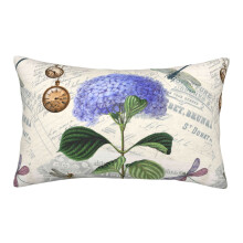 Taies d'oreiller à imprimé floral vintage en coton, format Queen, 51 x 76 cm, douces et respirantes.