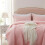 Pink quilt queen size reversible comforter set 3 pcs 3