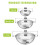 Edelstahl-Siebset, 3-teilig, 1/3/5 Qt 4