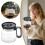 Isolierter Glas-Kaffeebecher (473 ml) mit Reisedeckel 1
