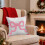 Valentinsdagssløyfepute rosa 43 cm 4