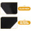 Comfortable Foot Rest Cushion Black Polyester for Home Relaxation 3