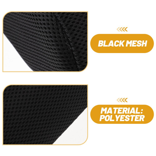 Comfortable Foot Rest Cushion Black Polyester for Home Relaxation 2