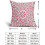 Conjunto de 2 capas de almofada rosa boho em linho, 40x40cm (16x16 polegadas). 5