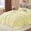 Fleece Twin Comforter Set Yellow 1 Pillowcase 2