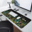 Mousepad para jogos 35,5 x 16 polegadas com base de borracha antiderrapante 3