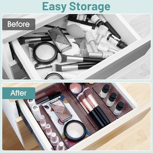 Set di organizer per cassetti in plastica trasparente – 25 pezzi, 4 misure 2