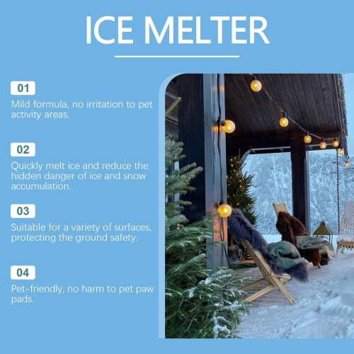 Ice Melt Pellets Natural Pet-Friendly 3.53 oz 3 Pack 2