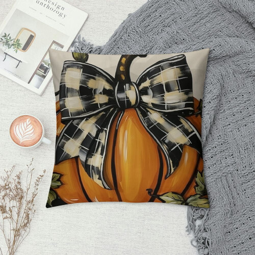 Halloween-kurpitsa-ristityynynpäällinen 1