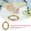 OUNONA Gold Picture Frames Embossed Stone 1Pack 2