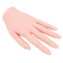 Lebensgroße Silikon-Nagel-Übungs-Hand – weibliches Handmodell für Salon-Anfänger