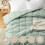 Ένθετο παπλώματος για διπλό πάπλωμα - Green Down Alternative Bed Comforter Twin Size, Ελαφρύ, Καπιτονέ, 2