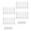4 Pcs Flowerbed Borders Interior Decorative Fence 5
