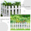 4 Pcs Flowerbed Borders Interior Decorative Fence 3