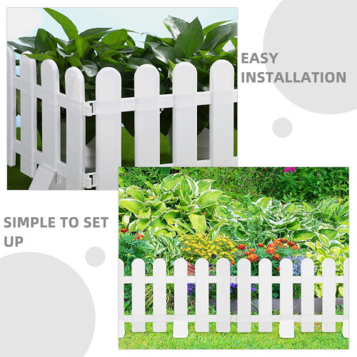 4 Pcs Flowerbed Borders Interior Decorative Fence 2