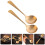 2pcs Decorative Brass Porridge Spoons Tableware for Home 2