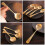 2pcs Decorative Brass Porridge Spoons Tableware for Home 3