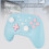 Blauer Gamecontroller Bluetooth 600mAh 147x104x60mm 5