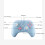 Blauer Gamecontroller Bluetooth 600mAh 147x104x60mm 8