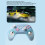 Blauer Gamecontroller Bluetooth 600mAh 147x104x60mm 4