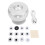 Star Projector Set with 12 Film Discs, LED, 4m Diameter, Silver 2
